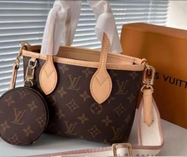 LOUIS  VUITTON  SMALL  NEVERFULL  POCHETTE  EDITION  WITH  BOX  1009
