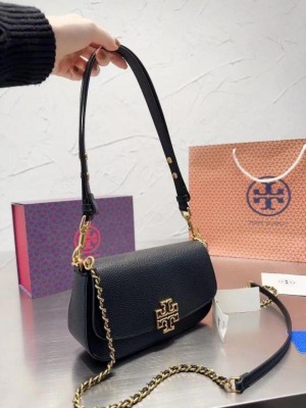 Tory  t  monogram jacquard shoulder bag adjustable strap with box 1355