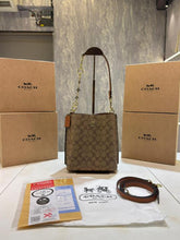 Coach  mollie  signature  bucket  bag  with  extra  long  sling  and  carry  bag  &  OG  box  5422