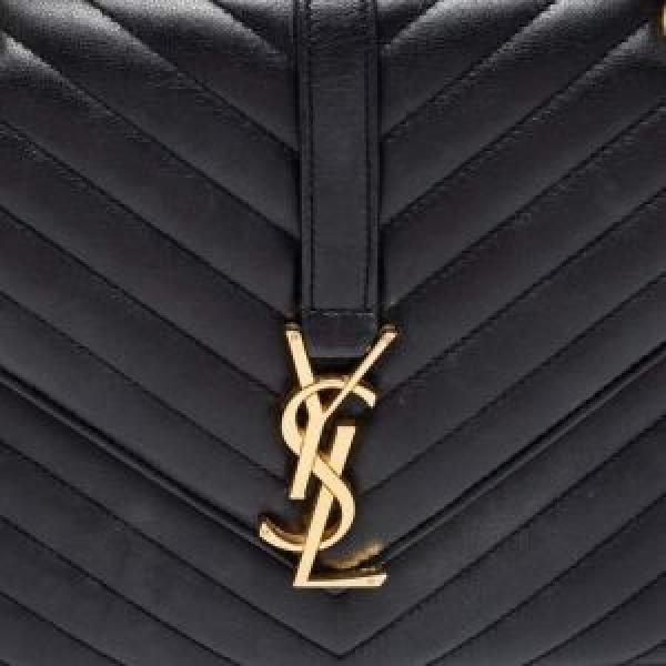 YSL SAINT LAURENT COLLEGE MEDIUM CHAIN BAG  khaki dubble box packing 5376