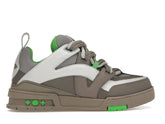 LV SKATE TRAINER GREY GREEN