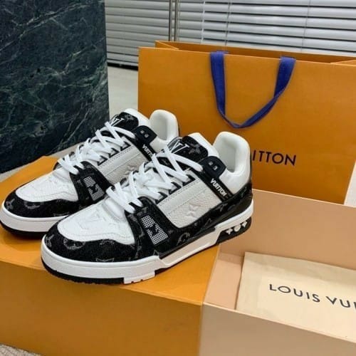 LV Trainer Sneaker - Black & White