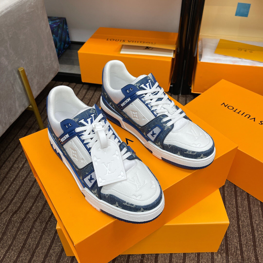 LV TRAINER SNEAKER BLUE