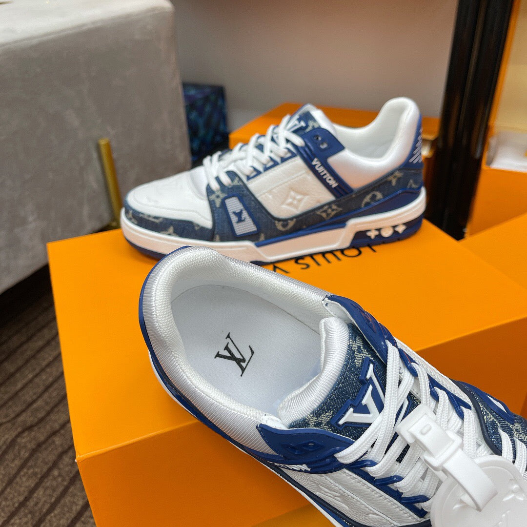 LV TRAINER SNEAKER BLUE