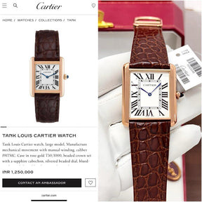 CARTIER TANK LOUIS UA Grade