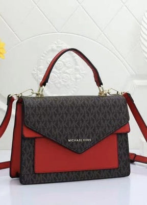 MICHAEL Michael Kors Ludlow Signature Leather Satchel Bag with box 72