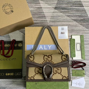 GUCC   Dionysus Giant GG shoulder bag with box107