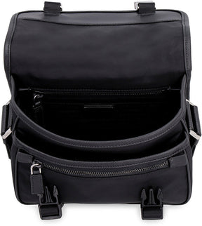 PRAD  A Black Re Nylon Messenger Bag 137