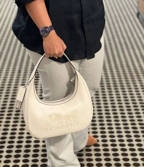 COAC  H CARMEN SHOULDER BAG IN SIGNATURE JACQUARD With folding box 192