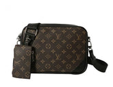 Louis  Vuitton  LV  X  Print  Messenger  Bag  Brown  Monogram  Unisex  Wid  Dust  Bag  (830  Brown)