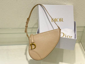 Christian  Dior  CD  Saddle  Rodeo  Bag  Pouch  With  OG  Box  &  Dust  Bag  (379  Apricot)