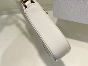 Christian  Dior  CD  Saddle  Rodeo  Bag  Pouch  With  OG  Box  &  Dust  Bag  (379  White)