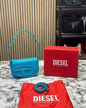 Diesel  1DR  Shoulder  Bag  With  OG  Box  &  Dust  Bag  &  Extra  Shoulder  Strap  (Sky  Blue)