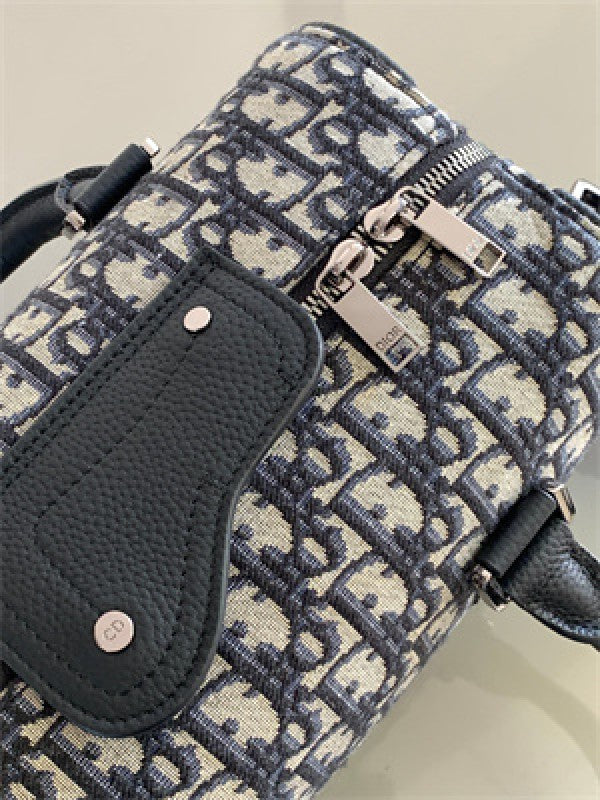 Christian  Dior  Mini  Unisex  Lingot  26  Duffle  With  Dust  Bag  (CD0203  Black)