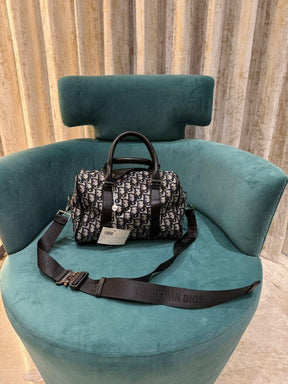 Christian  Dior  Mini  Unisex  Lingot  26  Duffle  With  Dust  Bag  (CD0203  Black)