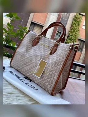 Michael  Kors  Handbag  With  Dust  Bag  And  Sling  (44572  Beige  Brown)