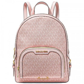 Michael  Kors  Double  Zipper  Backpack  With  Dust  Bag  (22M07 Pink)