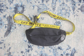 Off White Binder Nylon Waist Fannypack Track Belt Bag With Dust Bag (1955) Black