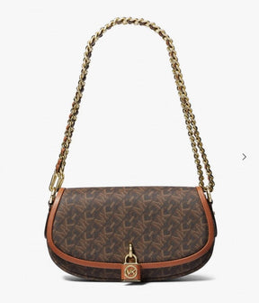 Michael  Kors  Small  Mila  Cross  Body  Bag  With  OG  Box  &  Dust  Bag  Coffee  Brown  20236
