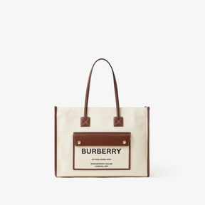 Burberry  Freya  Tote  With  OG  Box  &  Dust  Bag  (Brown  Canvas  41292)