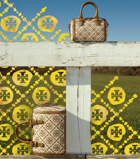 Tory  burch  mini  monogram  speedy  bag  with  og  box  20cm