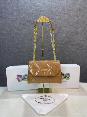 Prad  a leather spectrum shoulder bag with box 413