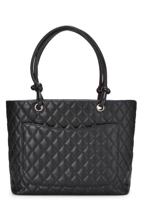 Chane  L quilted calfskin cambon tote large 429