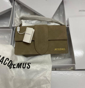 Jacquemus Suede LE Bambino Long Apricot With Sling Strap OG Box & Dust Bag (6828 Apricot)