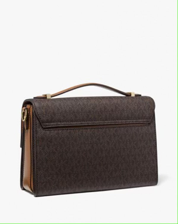 Michael  Kors  Hendrix  Logo  Cross Body  Bag  With  Dust  Bag  (21009  Coffee  Brown)