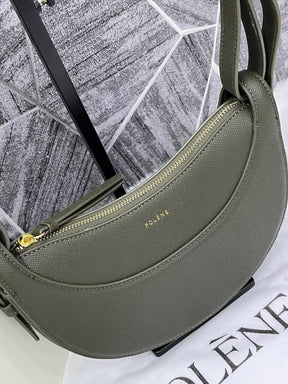 Polene Numero Green Dix Crossbody Bag With OG Box & Dust Bag 368 Green