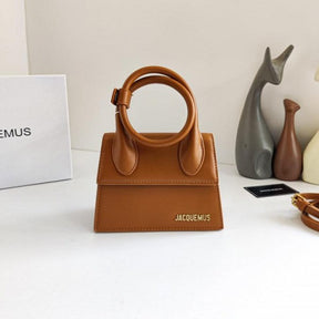 Jacquemus Le Chiquito Noeud Bag With OG Box Dust Bag & Extra Sling Belt (Brown   665)