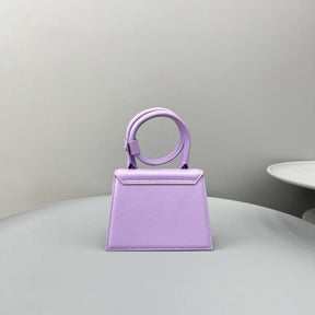 Jacquemus Le Chiquito Noeud Bag With OG Box Dust Bag & Extra Sling Belt (Purple   665)