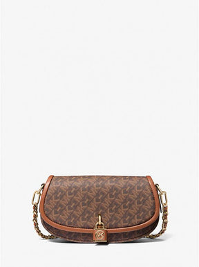 Michael  Kors Mila Small Empire Signature Logo Shoulder Bag With carry bag  and box 486