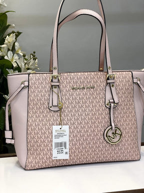 Michael  Kors  Voyager  Leather  Satchel  Shoulder  Bag  With  Dust  Bag  (19028  Pink)