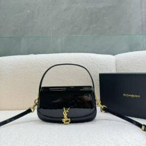Ysl voltaire womens bag with og box(83 1 mirror black)