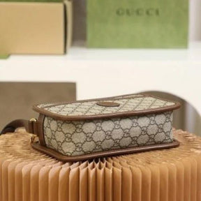 Gucci  Mini  GG  Canvas  Brown  Bag  With  Double  OG  Box  And  Dust  Bag  658572