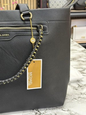 Michael  Kors Slater Large Tote Shoulder Bag Signature (Full Black)