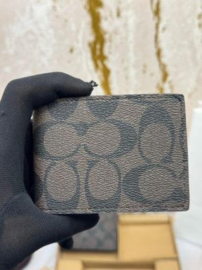 COACH  SIGNATURE  CC  MONOGRAM  WALLET  COMBO  WITH  BOX  AND  CARRYBAG