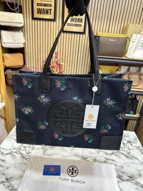Tory  burch  ella  floral  printed  nylon  tote