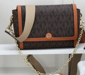 Michael  Kors  Freya  Crossbody  Bag  With  OG  &  Dust  Bag  23013  Coffee  Brown