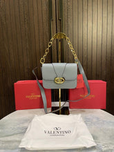 valentin  o garavani small vlogo oclock leather shoulder bag with box 513