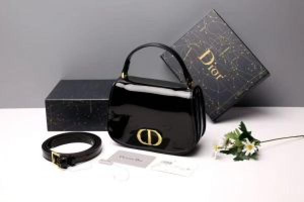 Christian  DIOR  LADY  BAG  WITH  BRAND BOX  BLACK  CARRY  BAG  5345