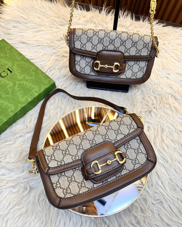 Gucc  i Horsebit With Dual Belts In Town Bag with box 115
