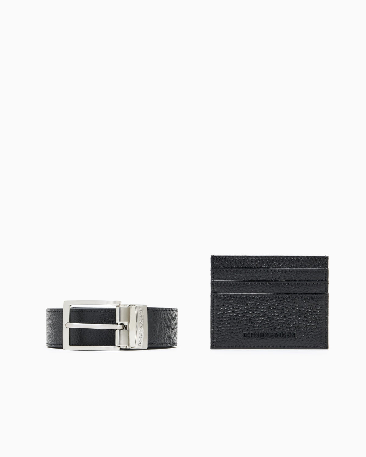 Luxury GIFT BOX With Tumbled Leather Belt & Card Holder I EMPORIO ARMANI I UA Grade